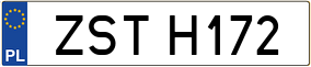Trailer License Plate